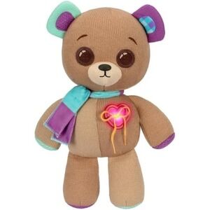 Moose Toys Thready Bear Interactive 14" Fabric Teddy – Make a Wish Magic Plush